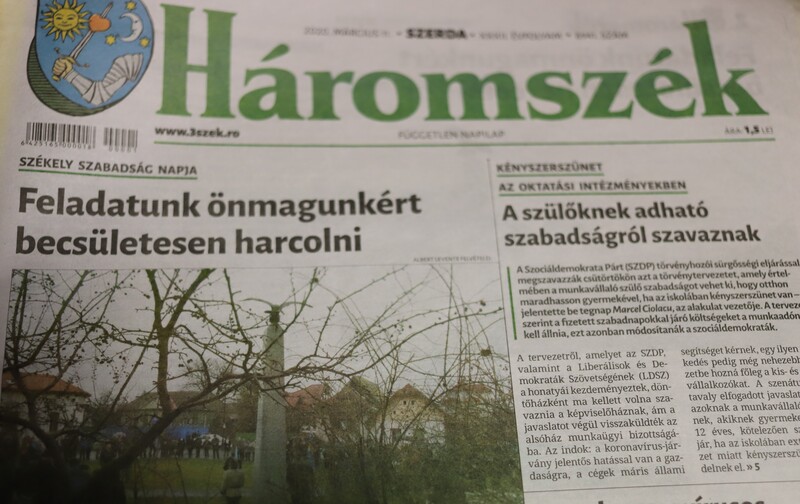 A Háromszék szerkesztőségének laudációja