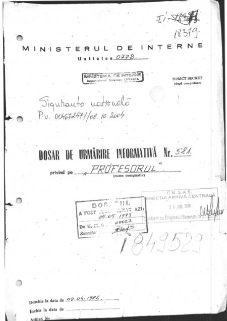 Egy szekusdosszié margójára