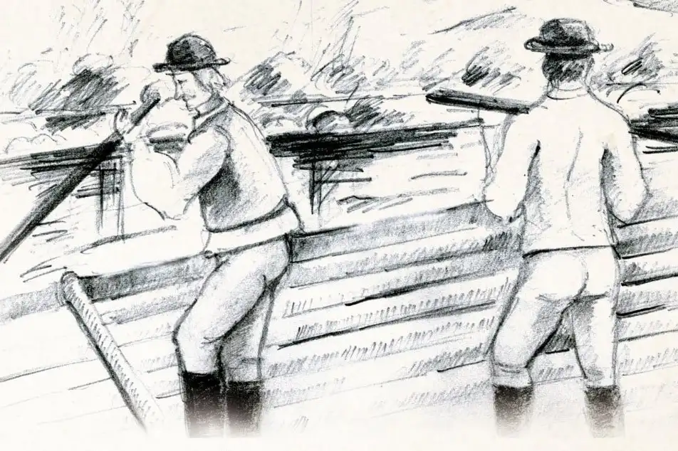 Tutajosok, ceruza rajz