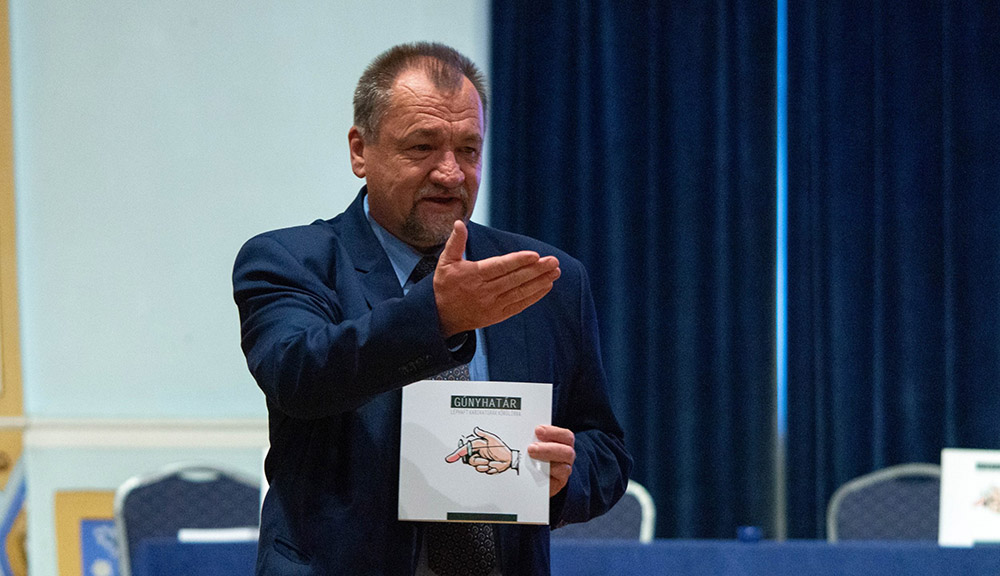 Szekeres Attila – a Gunyhatár bemutatóján