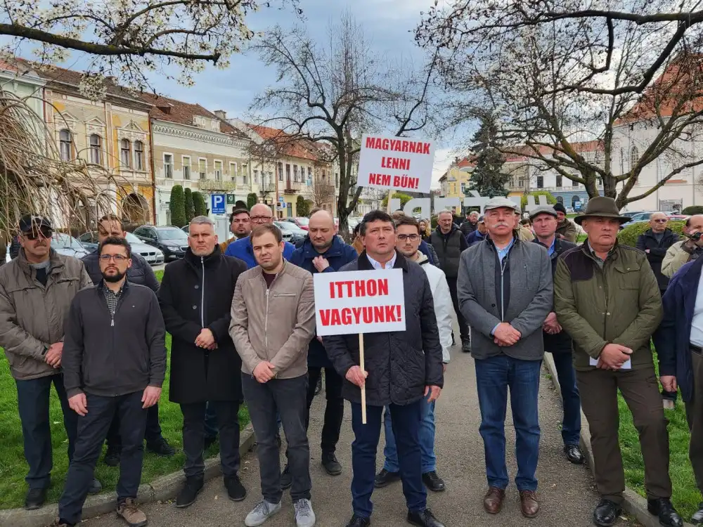 Kézdivásárhely - Tüntetés, 2025. április