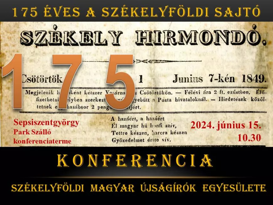 175 éve jelent meg a Székely Hírmondó